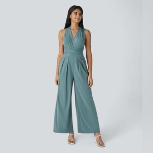 Halara Jumpsuit XS NWT Breezeful Backless Crisscross Tie Back-Versatile MSRP $55